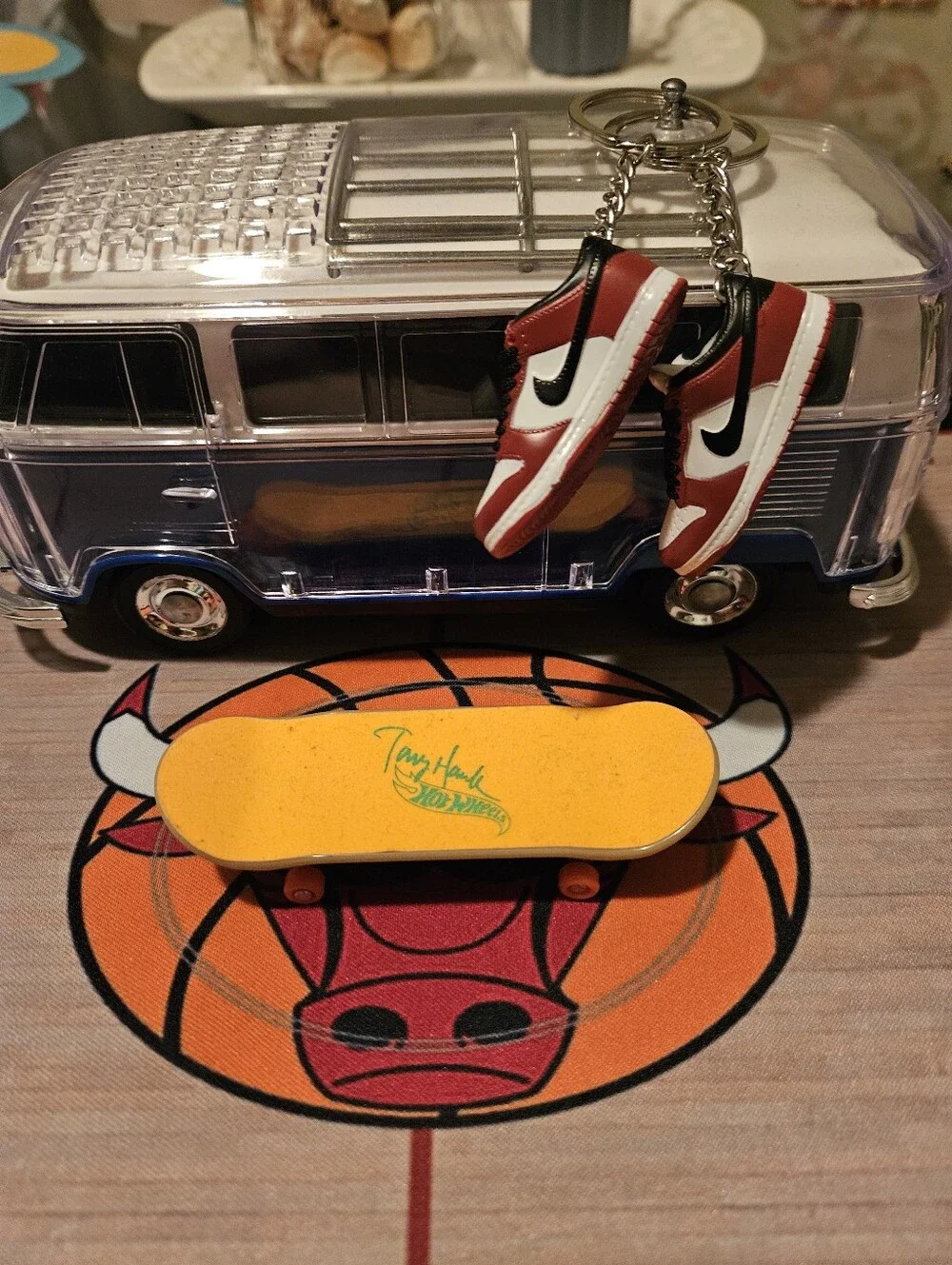 Pair of Mini sneaker keychain.